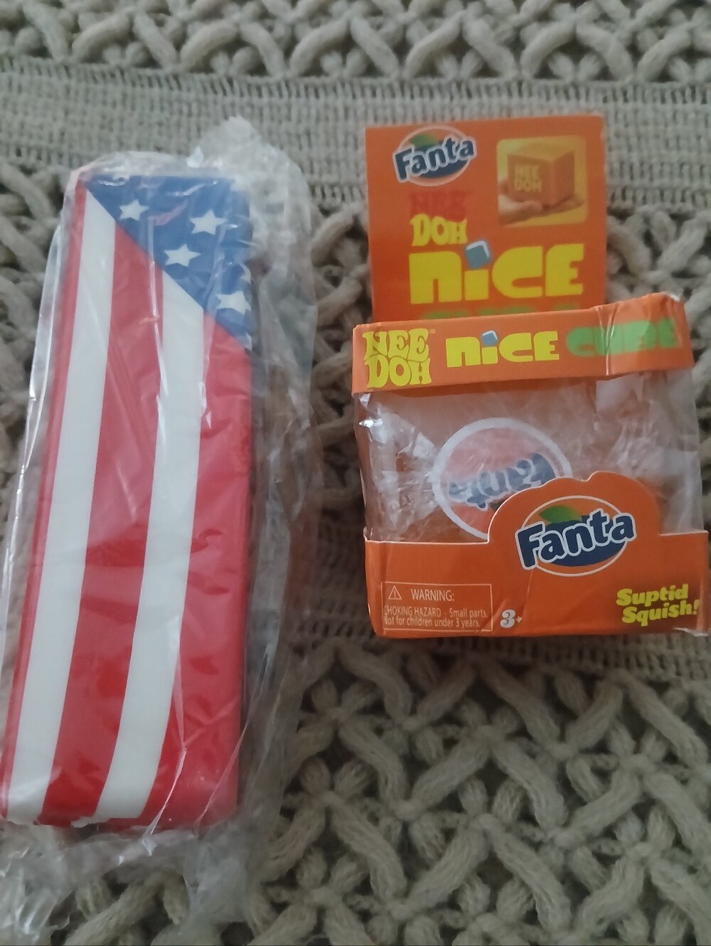 NEEDOH FANTA ORANGE ICE AND ALSO PATRIOTIC SQUISHY BUTTER BUNDLE